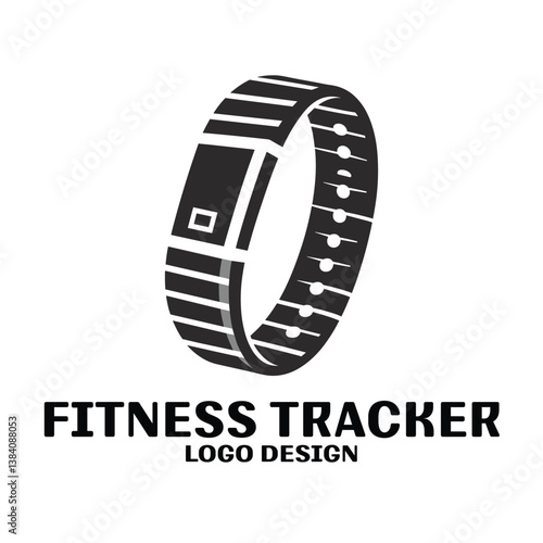 Fitness Tracker Vector Logo Design