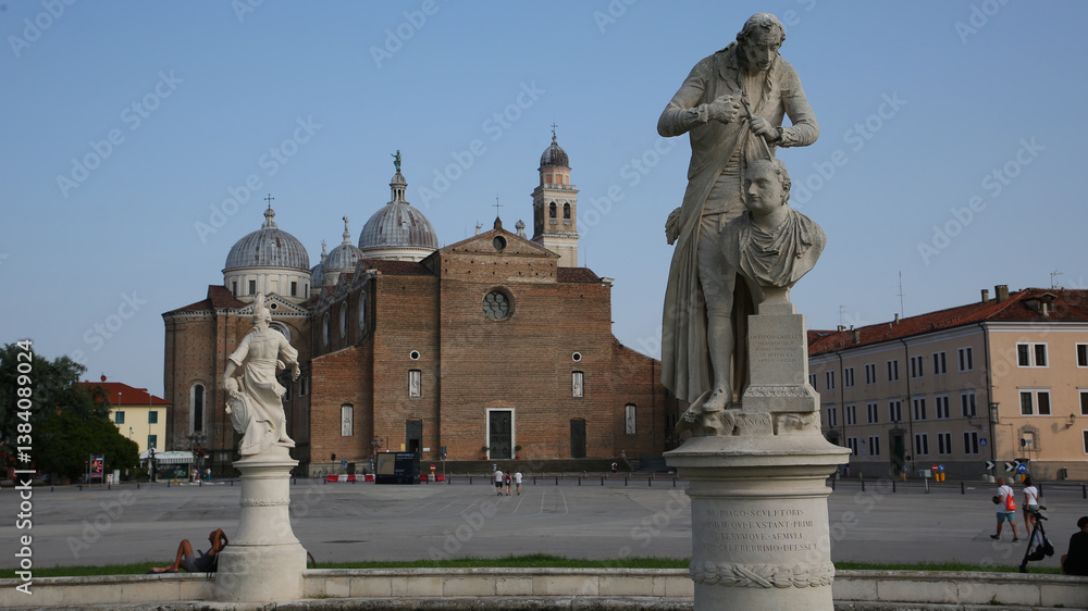 Obraz premium Abadía de Santa Justina, Plaza della Valle, Padua, Italia