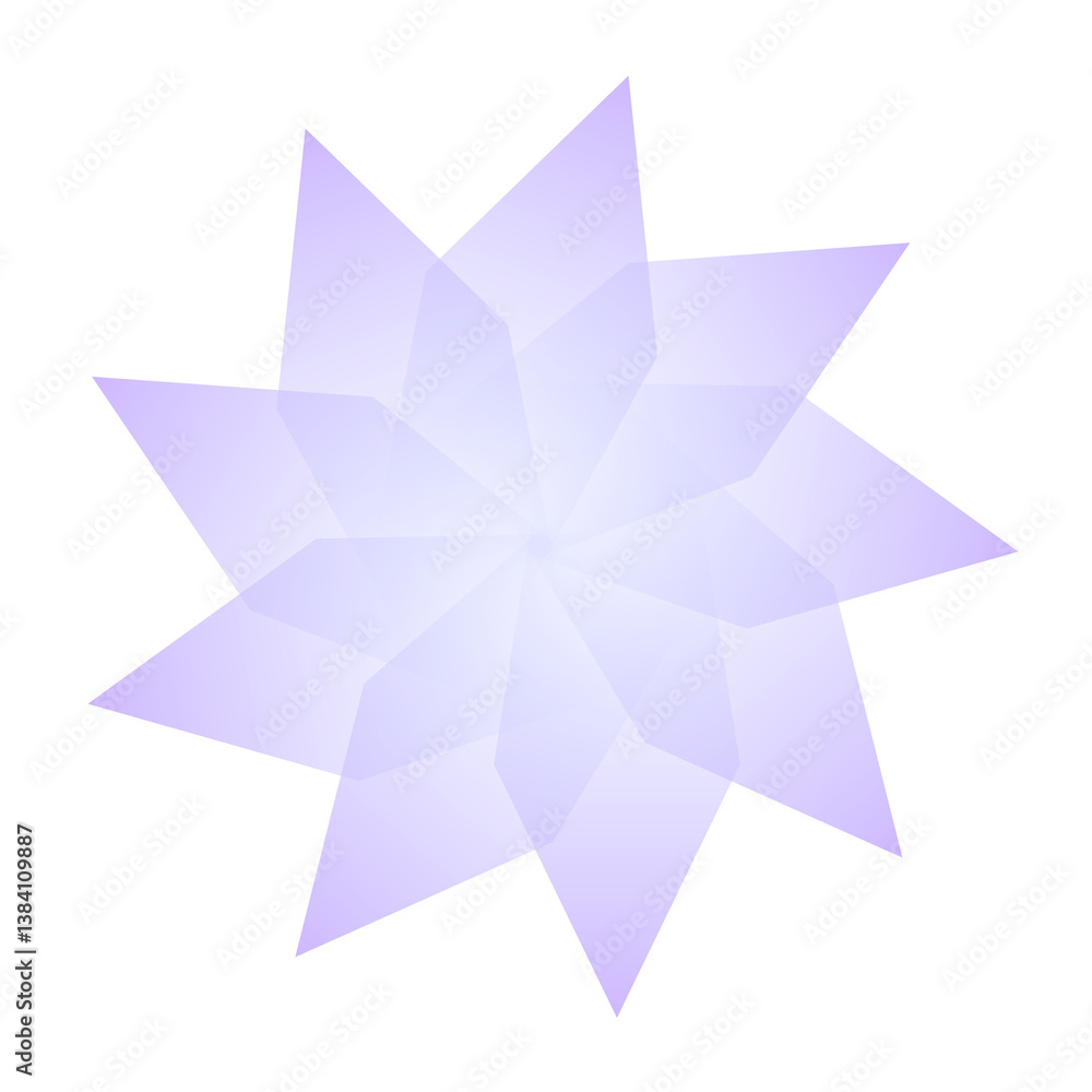 purple gradient star shaped flower purple gradient star shaped flower
