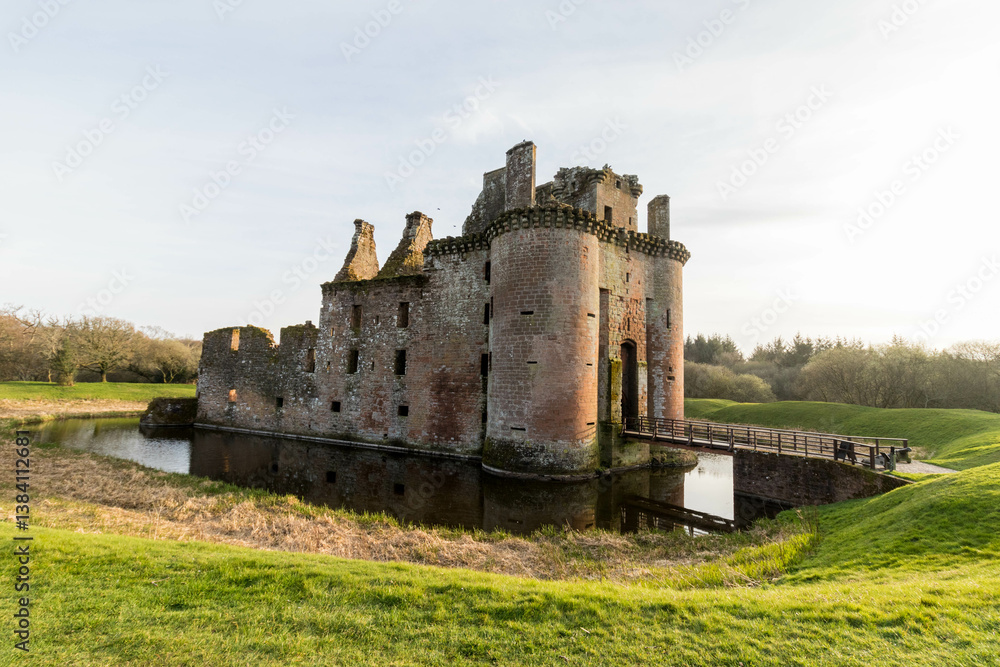 Caerlaverock Castle in Dumfries, Scotland Caerlaverock Castle in Dumfries, Scotland