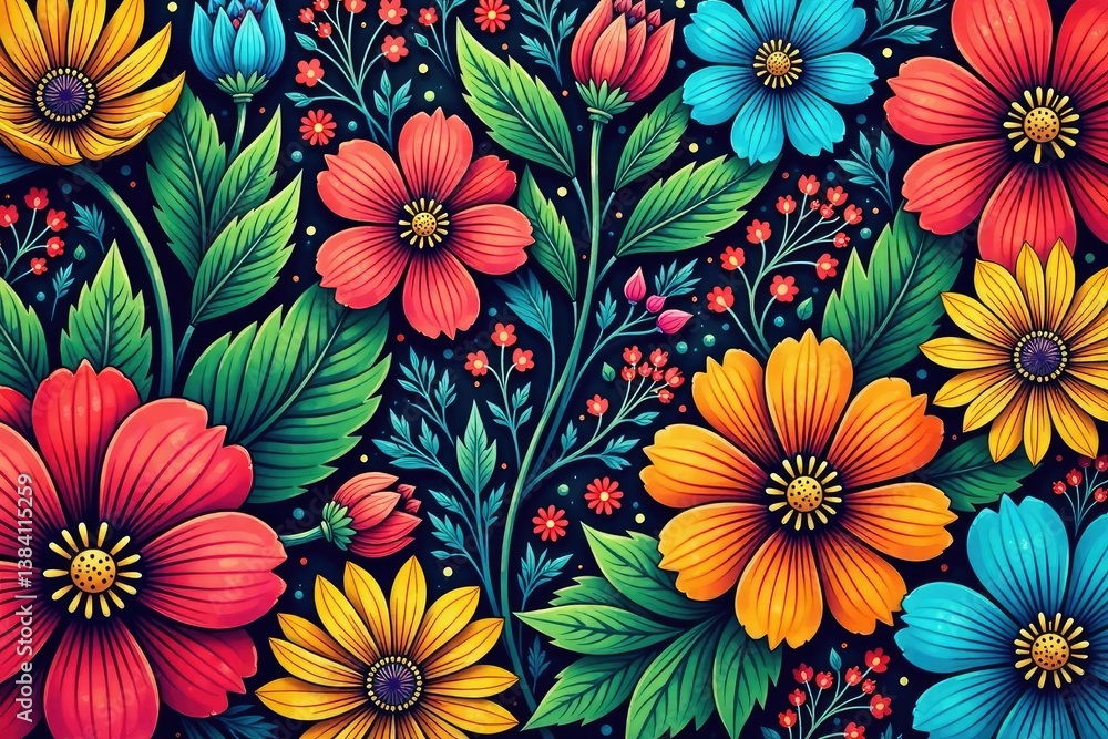 Intricate line art blooms, geometric arrangement, continuous tile , seamless, tileable, repeat Intricate line art blooms, geometric arrangement, continuous tile , seamless, tileable, repeat