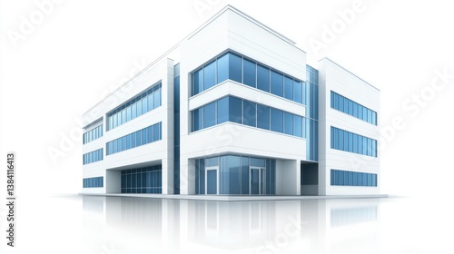 Wallpaper Mural Modern office building exterior, city reflection Torontodigital.ca