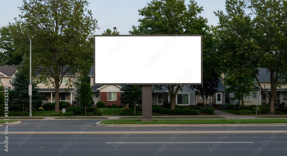 Blank Billboard Suburban Street. (1) Blank Billboard Suburban Street. (1)