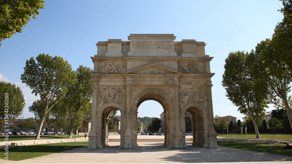 Fototapeta premium Arco del Triunfo., Orange, Francia