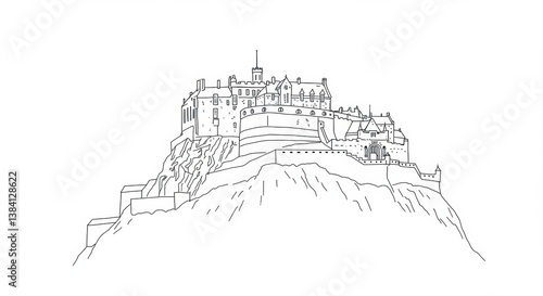 Edinburgh Castle Outline