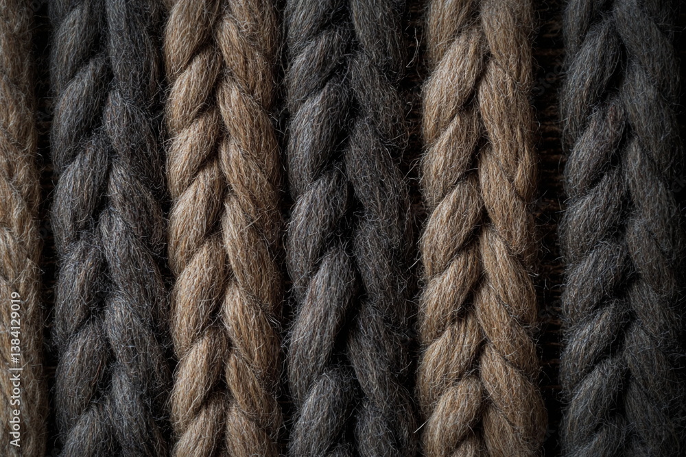 Textured bundle of thick gray wool fibers with subtle highlights and lowlights, creating a luxurious yet rustic feel. Great for natural fabric displays or tactile branding visuals.
Textured bundle of thick gray wool fibers with subtle highlights and lowlights, creating a luxurious yet rustic feel. Great for natural fabric displays or tactile branding visuals.