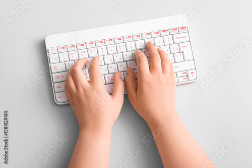 Female hands with modern co...