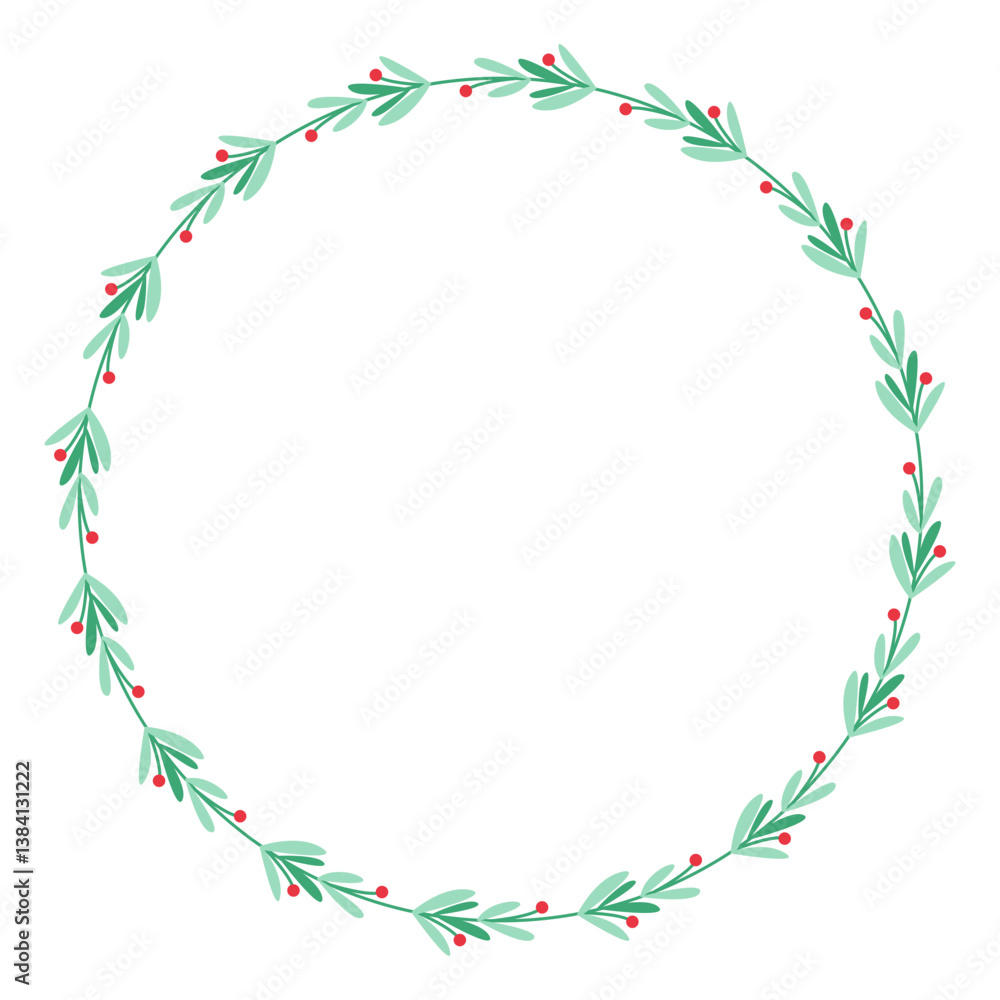 Obraz premium Christmas Leaft Ring