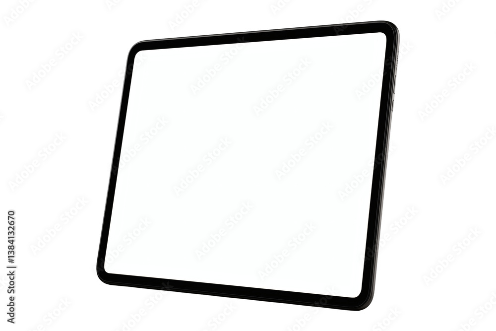 Black tablet mockup with blank screen on transparent background Black tablet mockup with blank screen on transparent background
