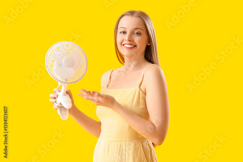 Young woman with electric f...
