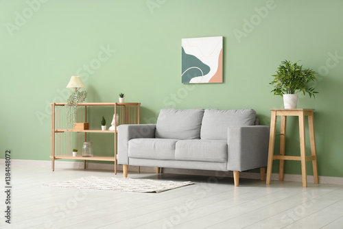 Stylish interior of living ...