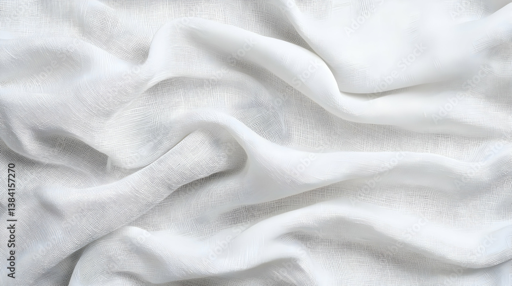 White Fabric Texture With Subtle Pattern White Fabric Texture With Subtle Pattern