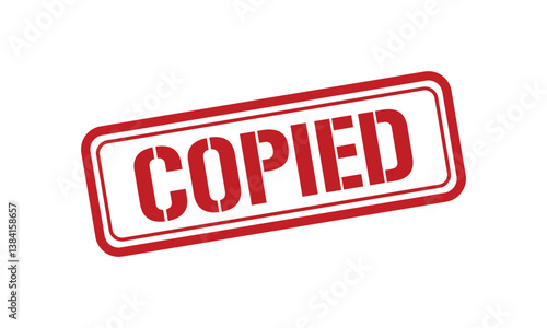 COPIED red stamp text vector, rubber stamp