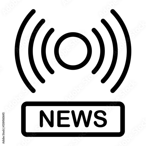 news Line Icon