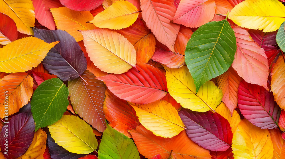 Fototapeta premium Colorful Autumn Leaves Background