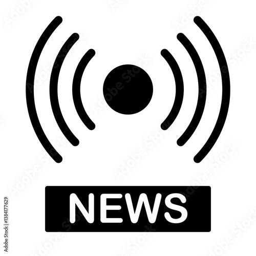 news Solid icon