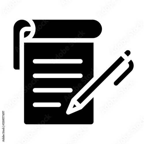 note Solid icon