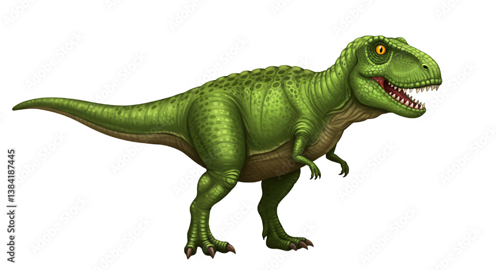 Fototapeta premium Tyrannosau isolated on white background 