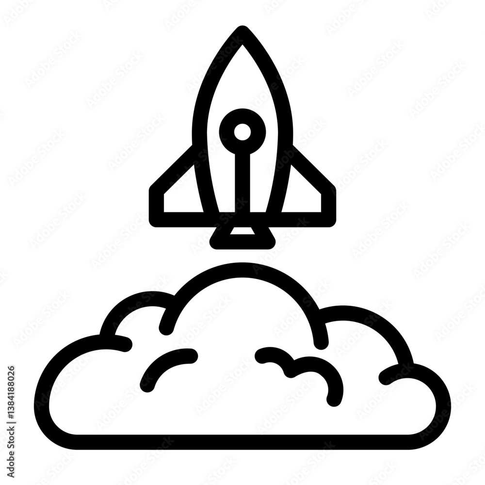 rocket Line Icon rocket Line Icon