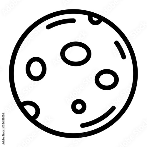 moon Line Icon