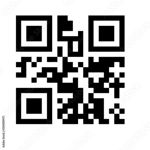 qr code on a white background