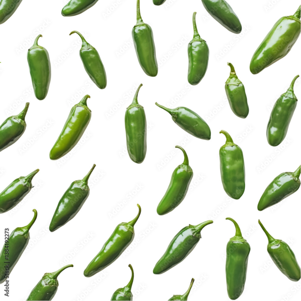 Spicy Jalapeño Pepper Pattern Spicy Jalapeño Pepper Pattern