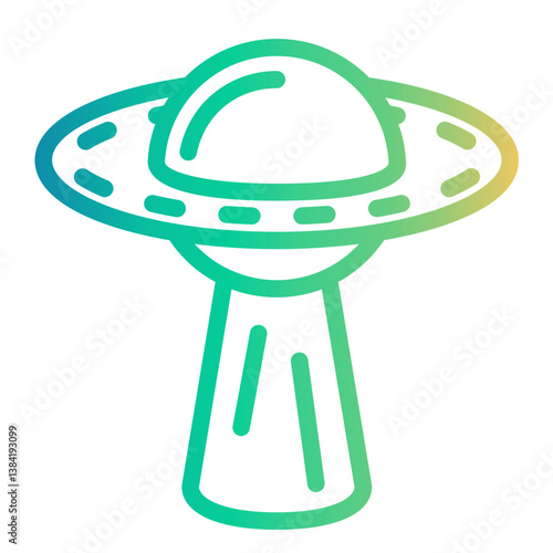 alien Line Gradient Icon