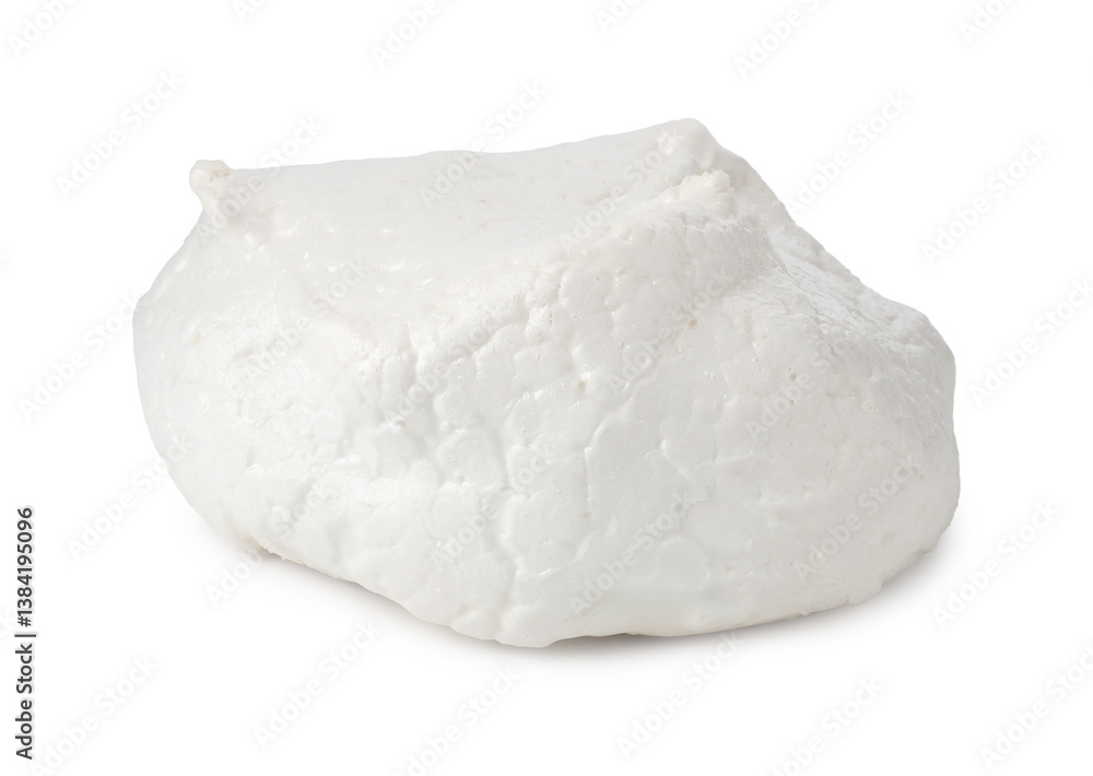 Delicious homemade meringue cookie isolated on white Delicious homemade meringue cookie isolated on white