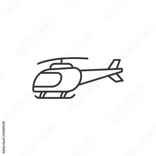 hellicopter air vehicles icon isolated on white background