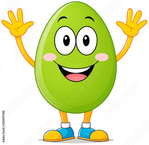 a cute Easter egg, happy sm...