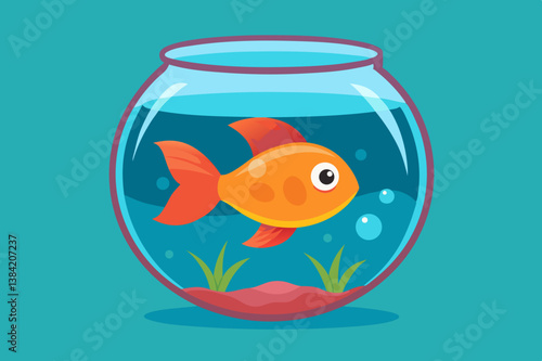 goldfish in a glass