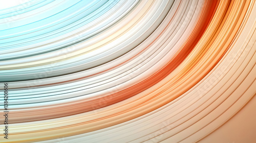 Abstract Background Design With Curving Lines And Colors