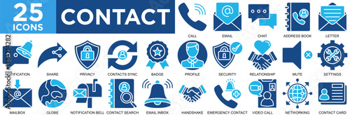 contact, business, support, online, phone, service, icon set. Outline icons collection. Simple vector illustration