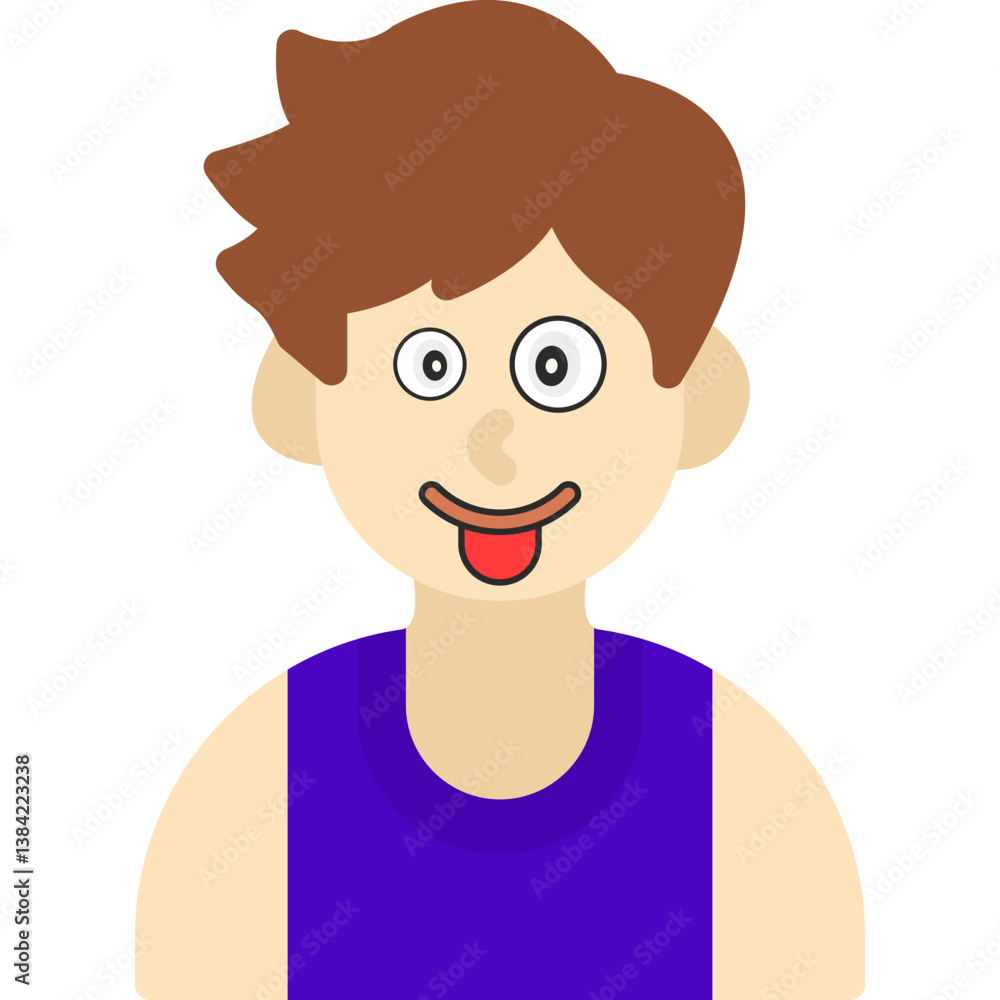 Obraz premium Silly Boy Icon