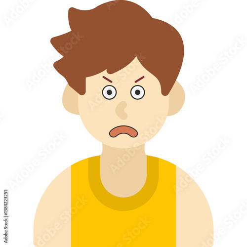 Angry Boy Icon