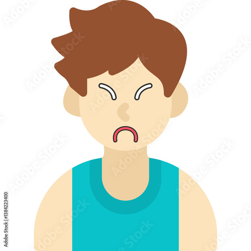 Upset Boy Icon