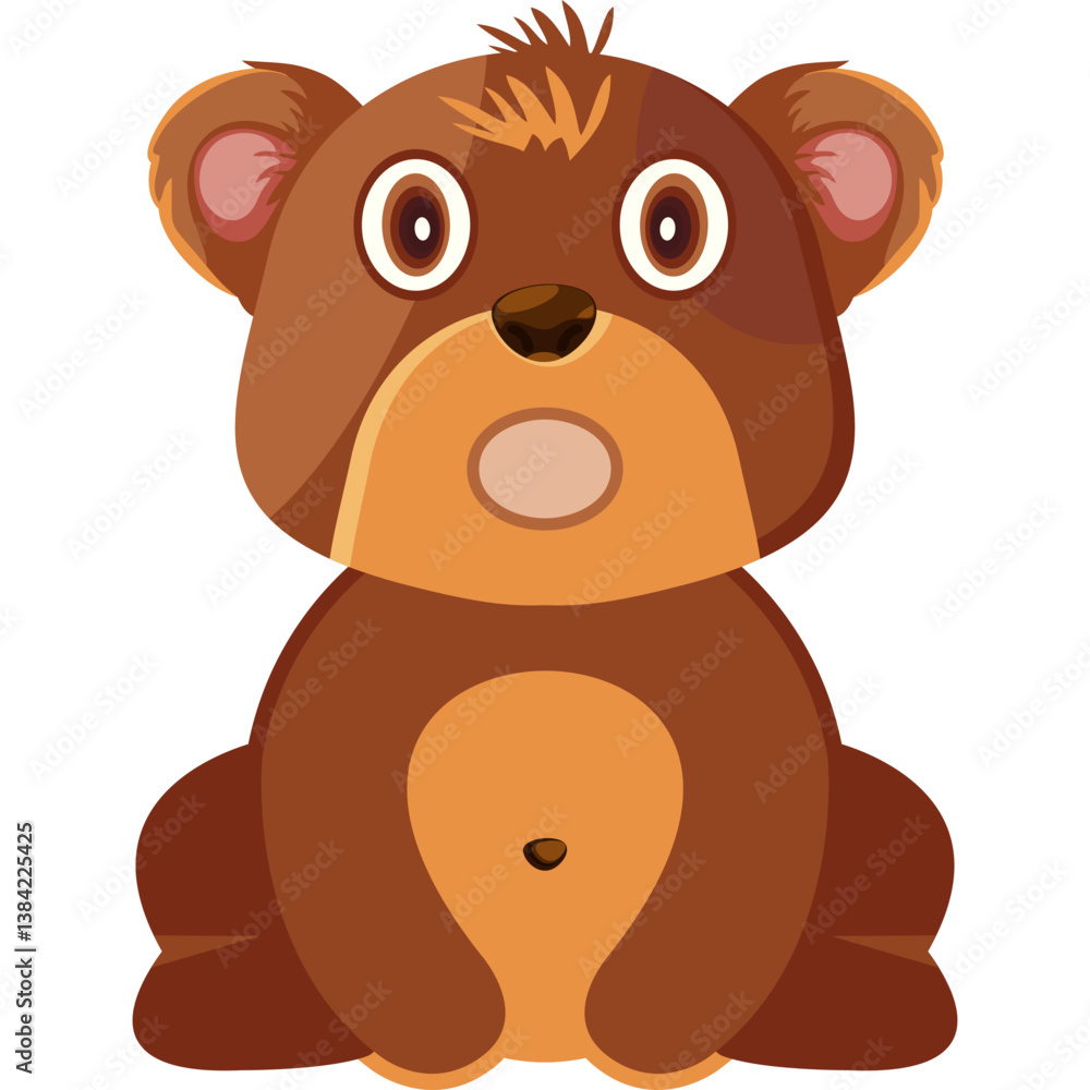 Fototapeta premium Astonished Bear Icon