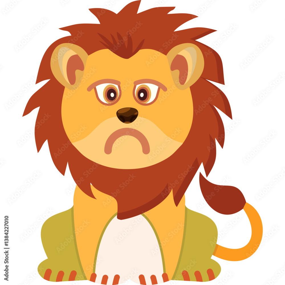 Obraz premium Lion Pouting Icon