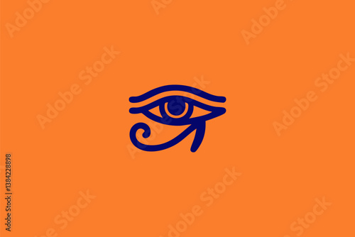 Eye of Horus Logo. ancient mysticism and protection with this Eye of Horus Logo. Inspired by the legendary Egyptian symbol, this design represents wisdom, vision, and spiritual strength.