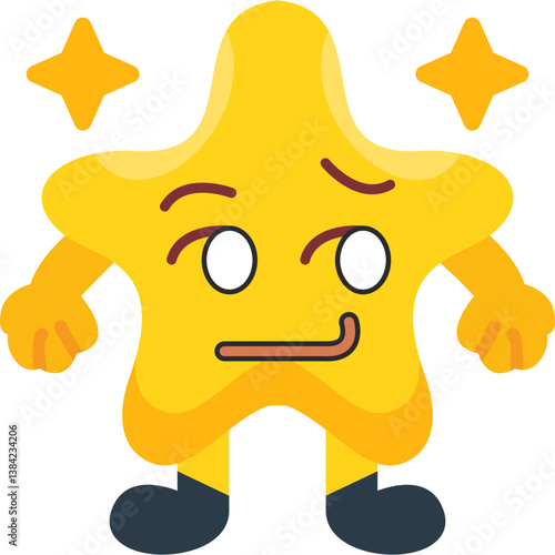 Smirk Star Icon