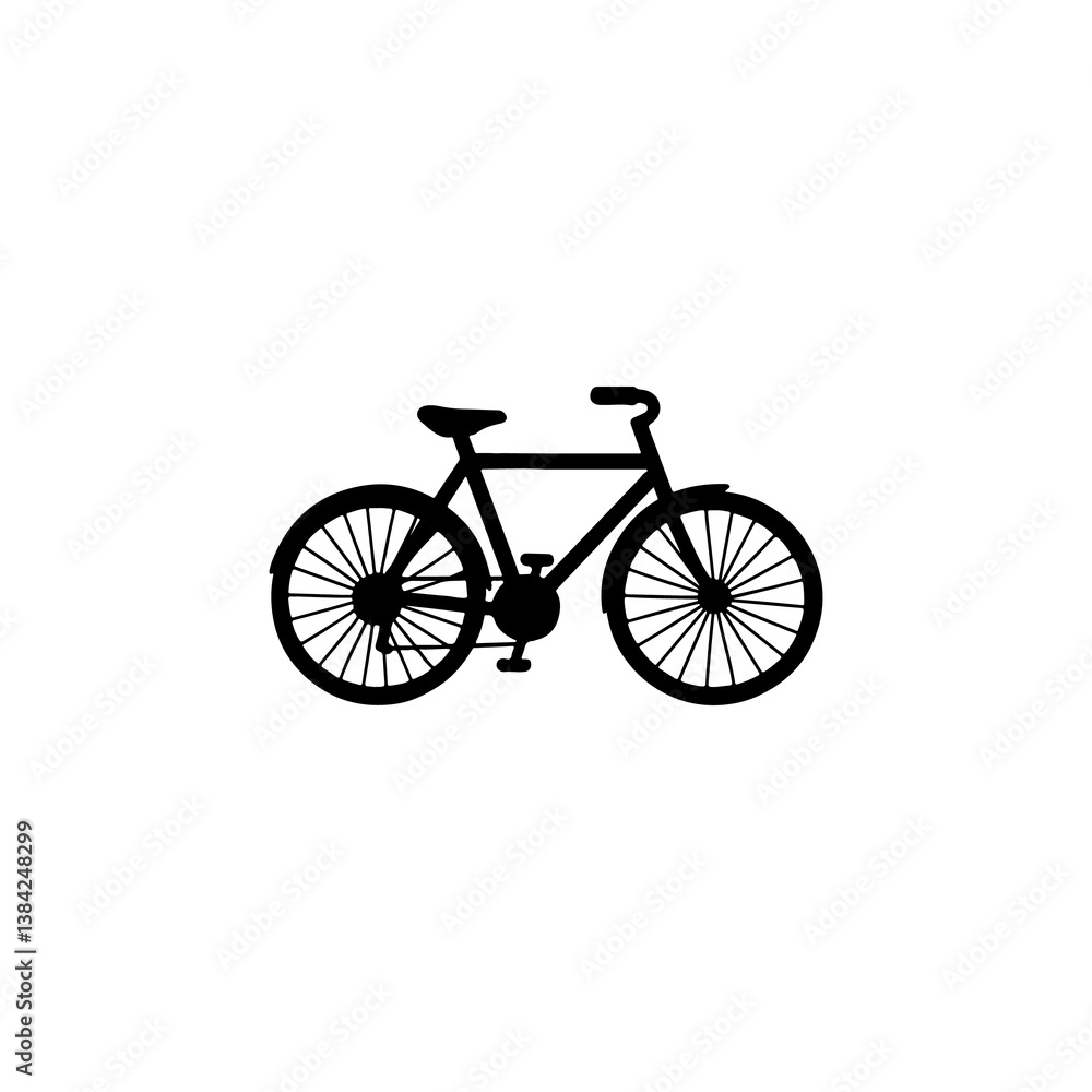 Bicycle Silhouette Vector Bicycle Silhouette Vector