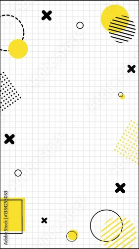 イエローと黒のメンフィス背景