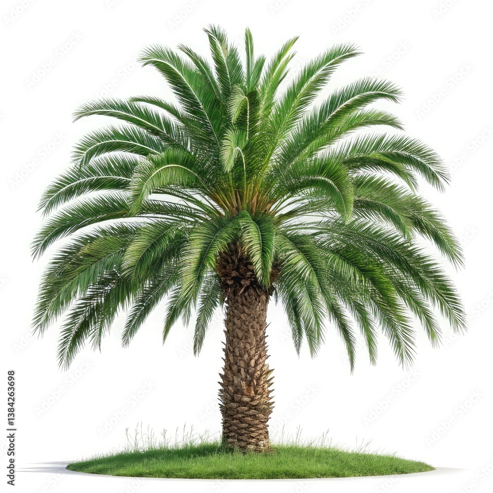 Obraz premium palm tree isolated on white background