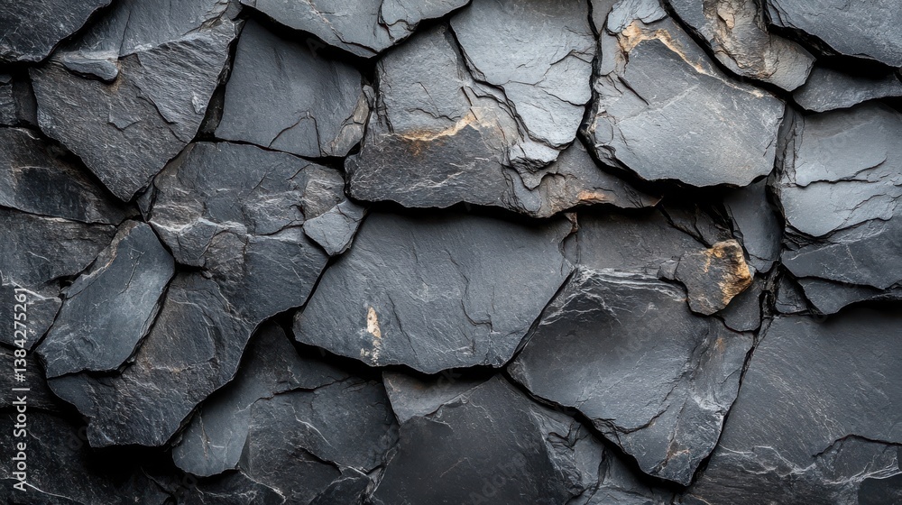 cracked black rock texture abstract pieces of gray stone slate background,stock image