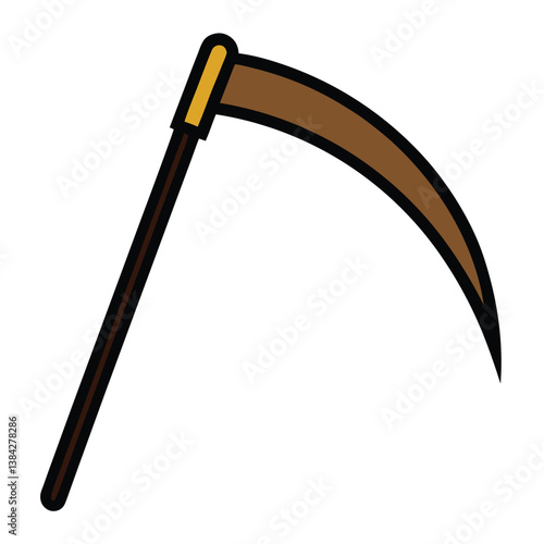 Scythe Vector – Farming and Grim Reaper Tool Illustration