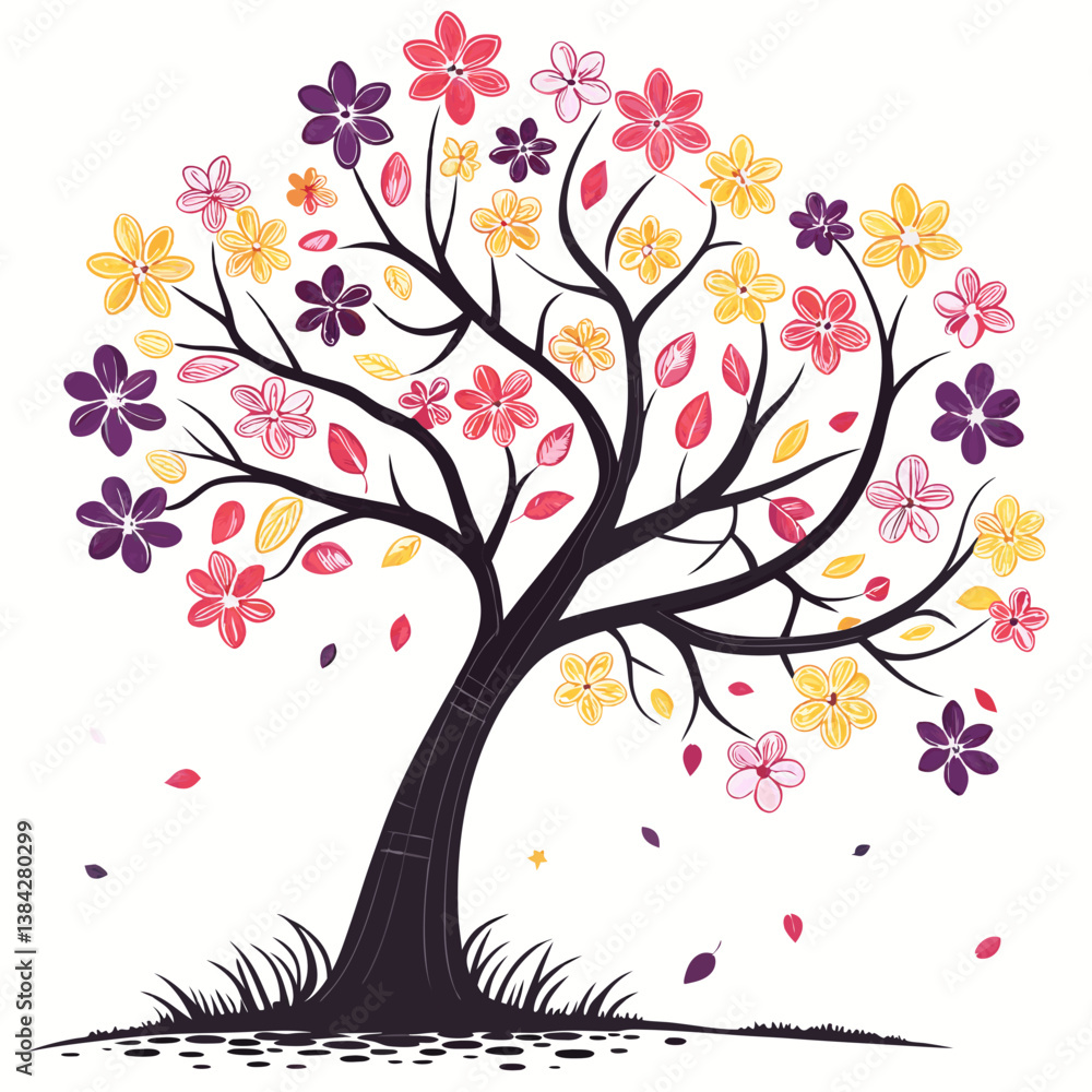 Obraz premium tree with hearts