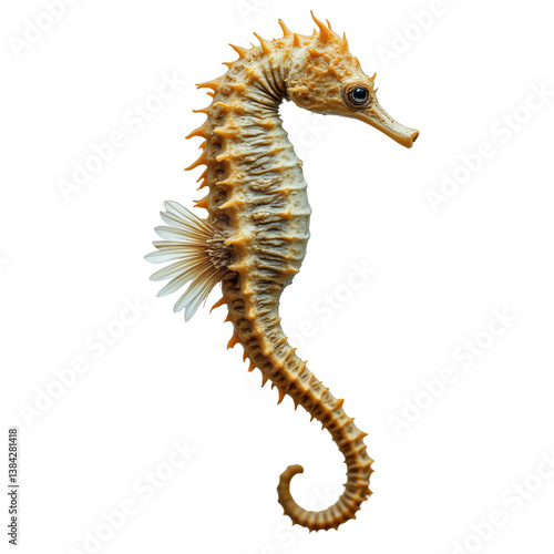 Seahorse, white isolated background