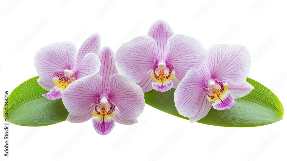 Obraz premium Swaddled Babies Orchid (Anguloa uniflora) isolated on white background
