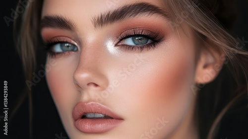 Wallpaper Mural Makeup Woman Face Closeup Torontodigital.ca