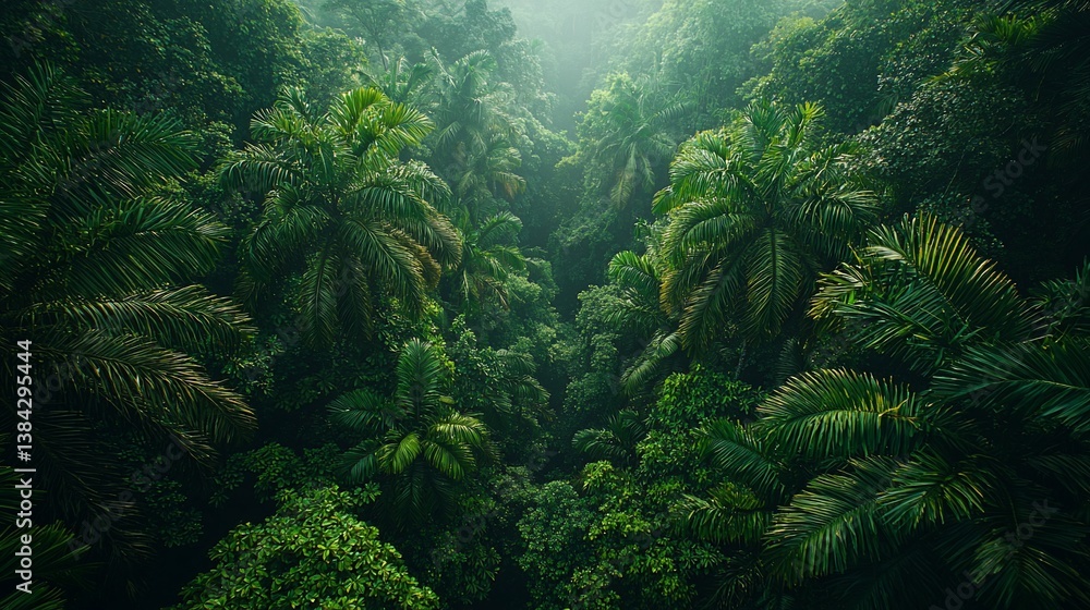 Lush Green Jungle Aerial View Lush Green Jungle Aerial View